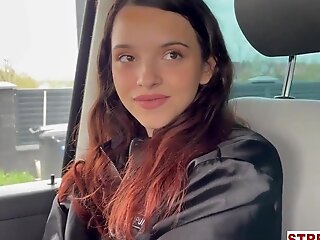 Skinny Mega-slut Indeed Loves To Get Fucked In The Car